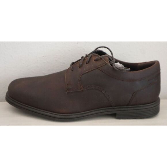 Rockport CI3076 Men's Sz 9.5W Brown Robinsyn Waterproof Plain Toe Oxford - Picture 6 of 7